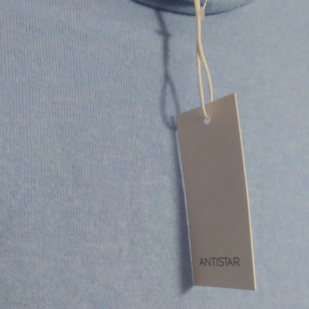 Antistar Blue Long Sleeve Soft Turtleneck Lightweight Women's Sweater Top Sz L - Image 5