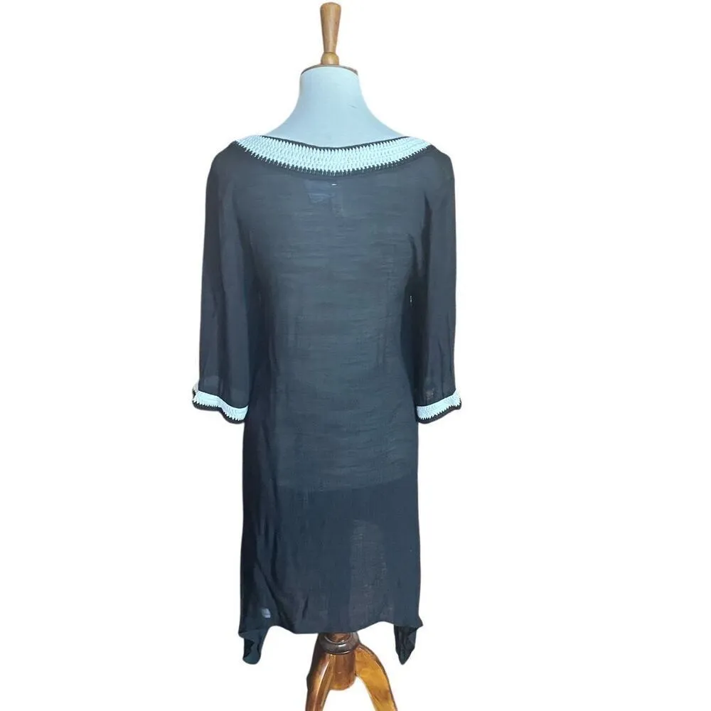 Divas Limited Black Summer Cover Up Loungewear Size Small-NWT - Image 5