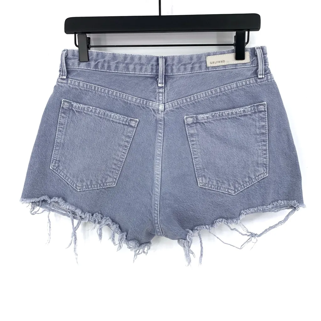 GRLFRND Cindy Cutoff Denim Shorts Lavender 28 - Image 8