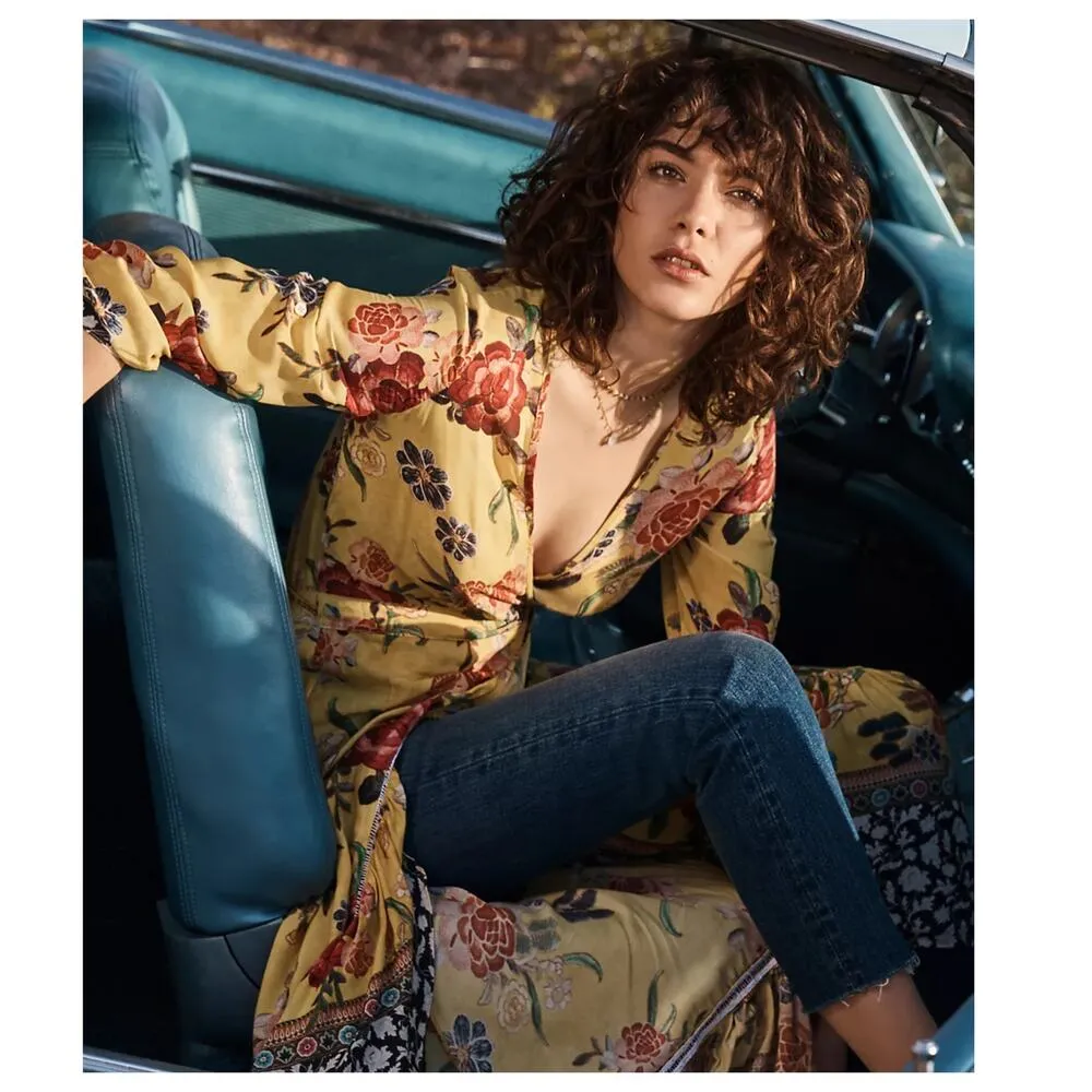 Farm Rio Sunlit Floral Maxi Wrap Dress Size XS - Image 2