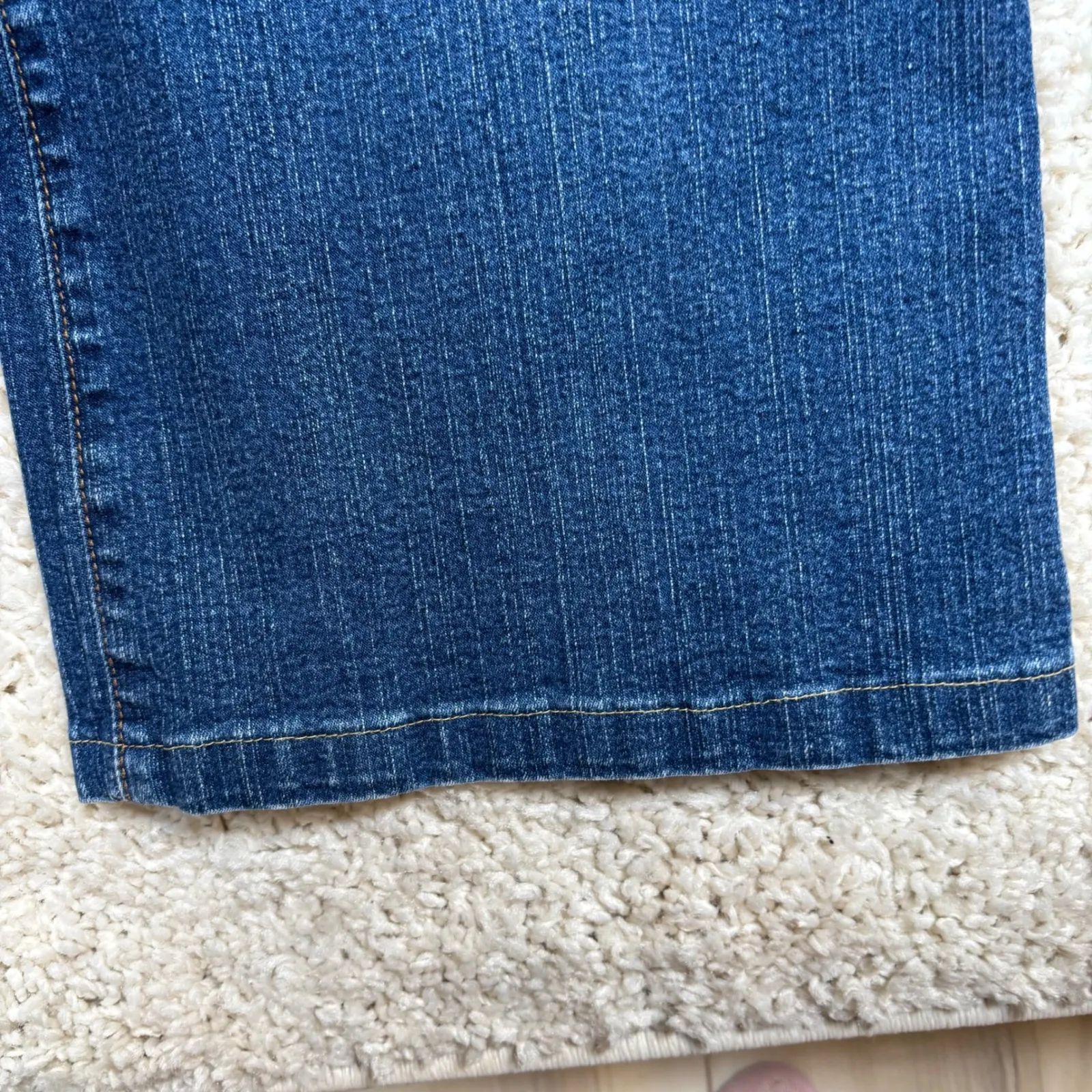 NYDJ Tummy Tuck Jean Women Blue Denim Bootcut Style Size 14 - Image 4