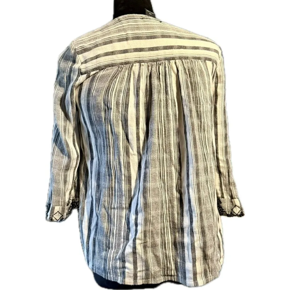 Lucky brand, live in love Womens XS‎ open front tie cardigan - Image 3