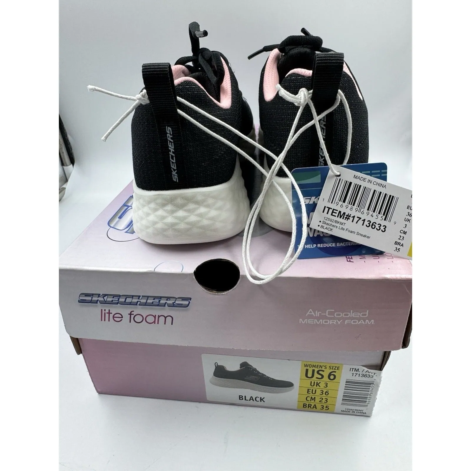 SKECHERS Women's Lite Foam Lightweight Air-Cooled Running Sneaker Shoes New 6 - Image 2