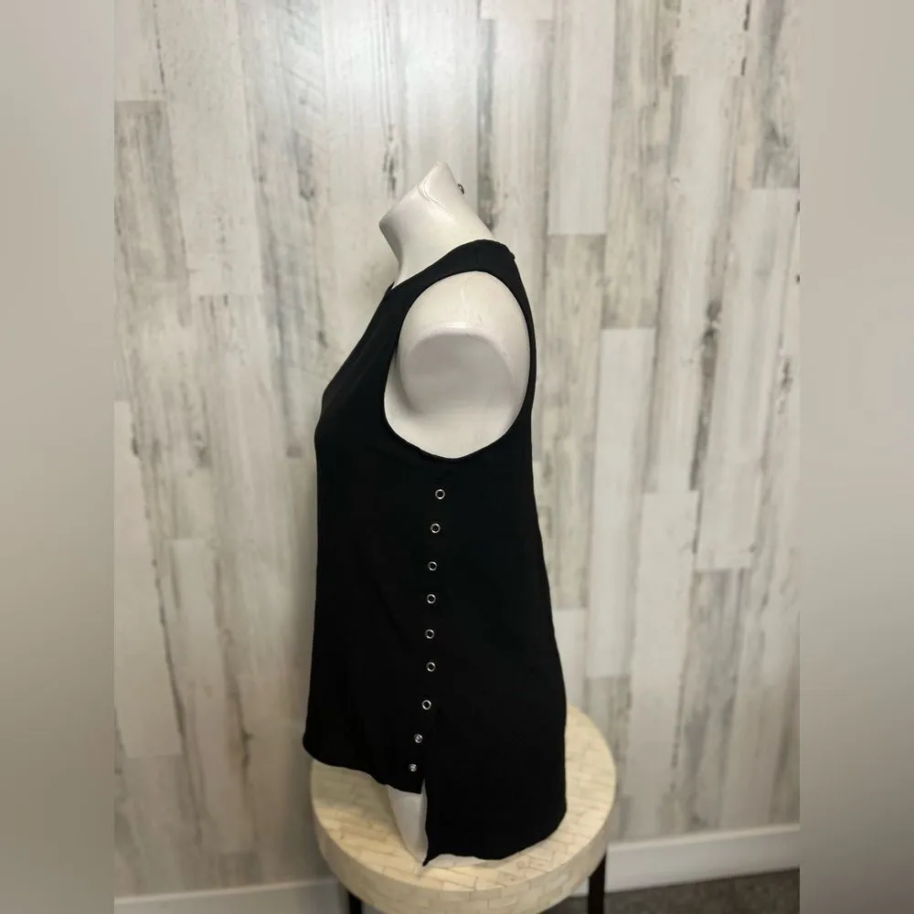 Iris Black tank top - Image 2