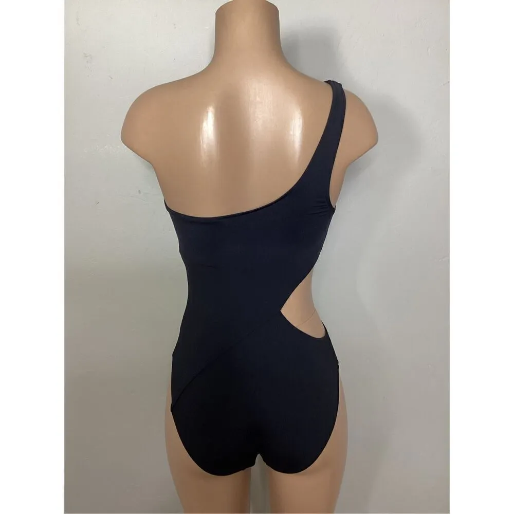 New. SEAFOLLY One shoulder cut out swimsuit. Size 10. Retails $169 - Image 10