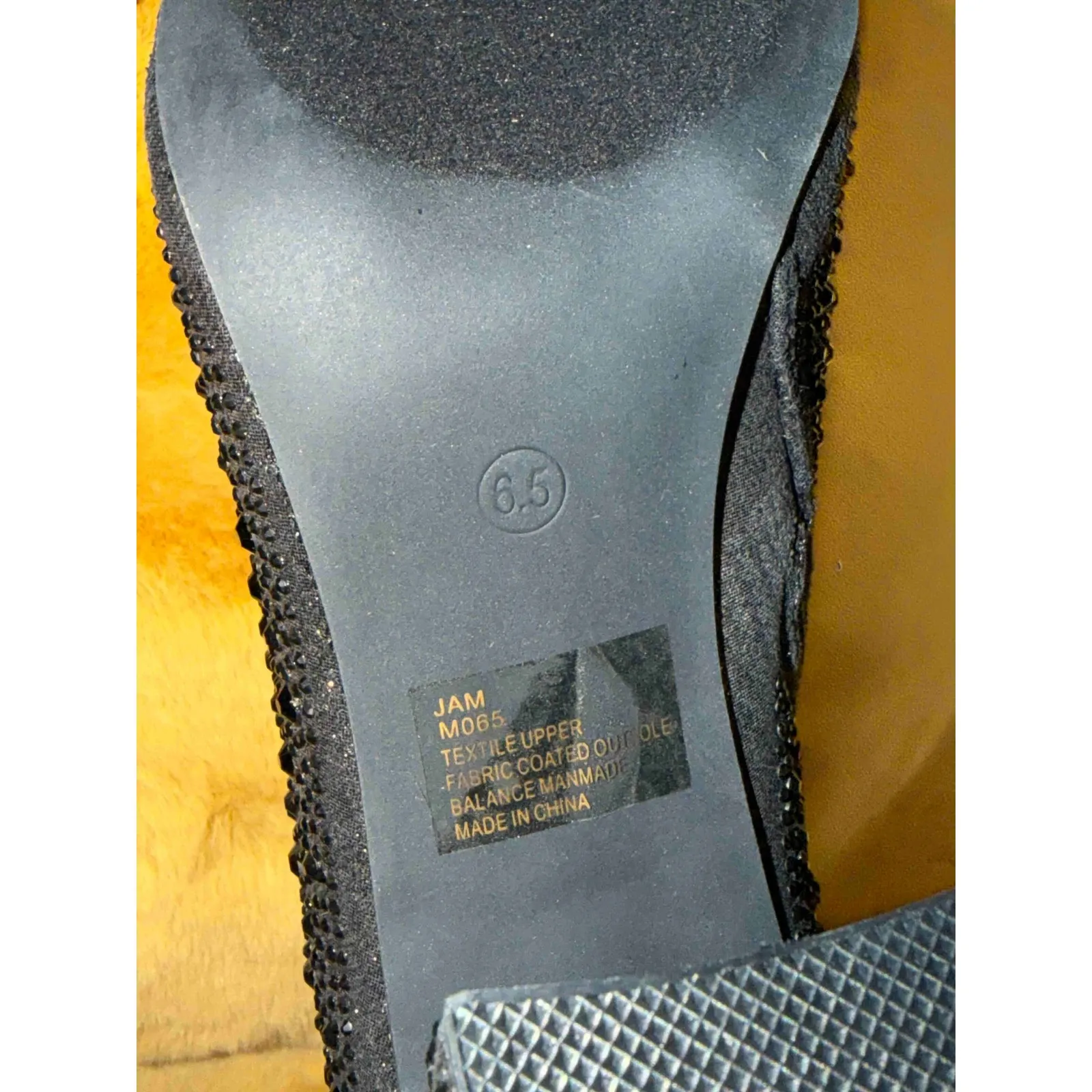 Lauren Lorraine JAM Black Rhinestone Ankle Boots Block Heel Womens Size 6.5, NIB - Image 9