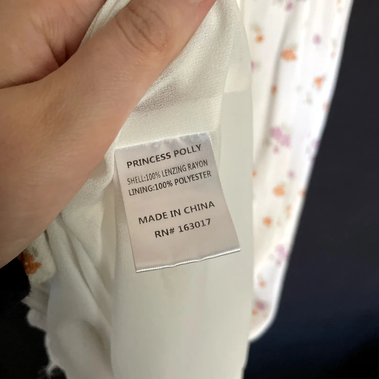 Princess Polly floral ruffle hem maxi dress spaghetti straps bodycon women's 0 - Image 9