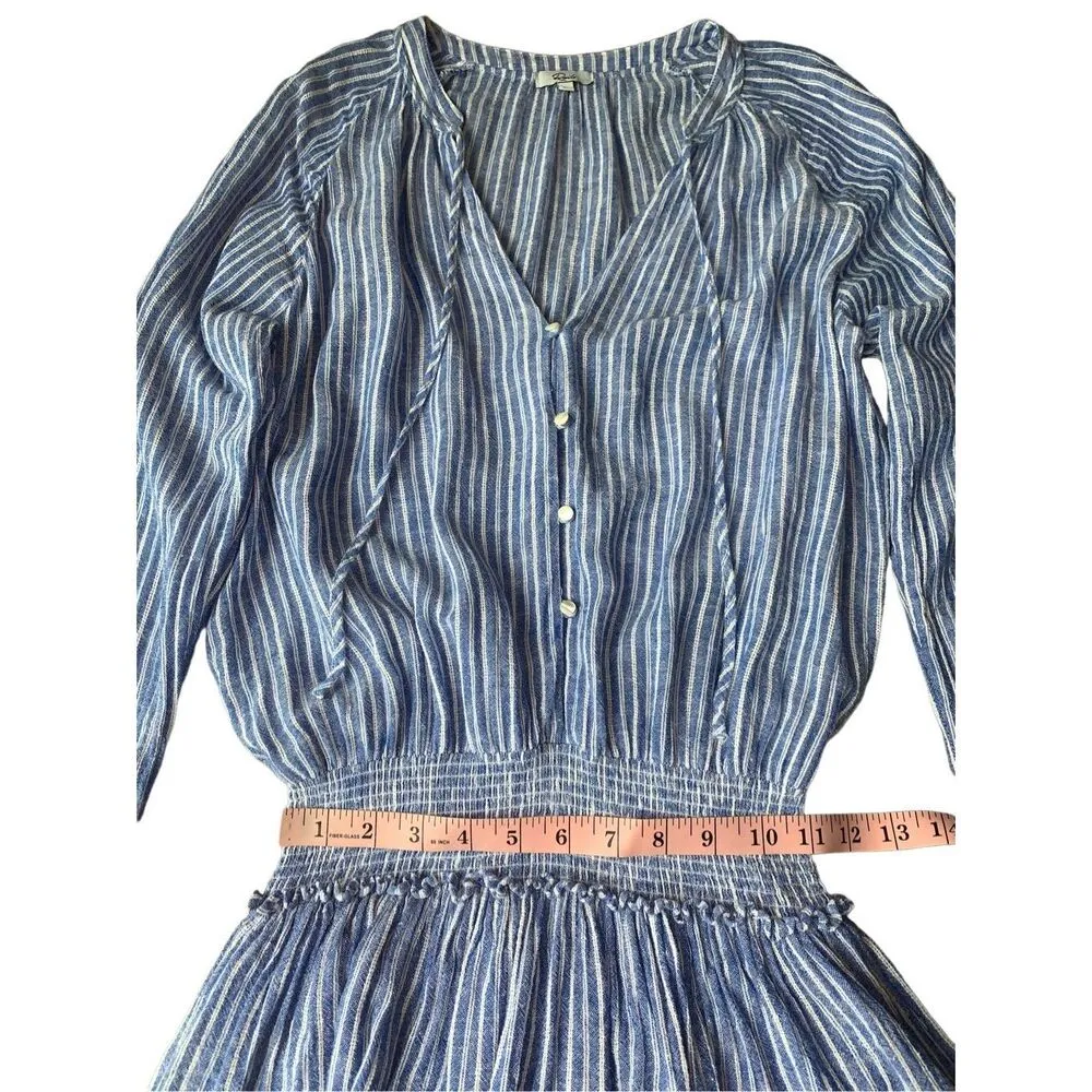 Rails  Striped Smocked Waist Jasmine Mini Dress in Parisian Blue - Image 10
