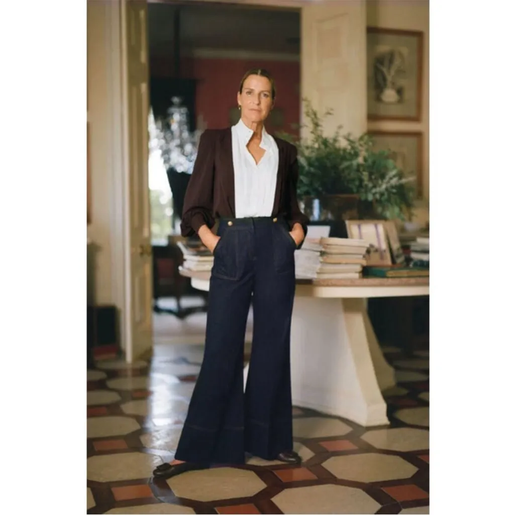 TUCKERNUCK X India Hicks Chocolate and Ivory Grove Blouse NWT Size XL - Image 2