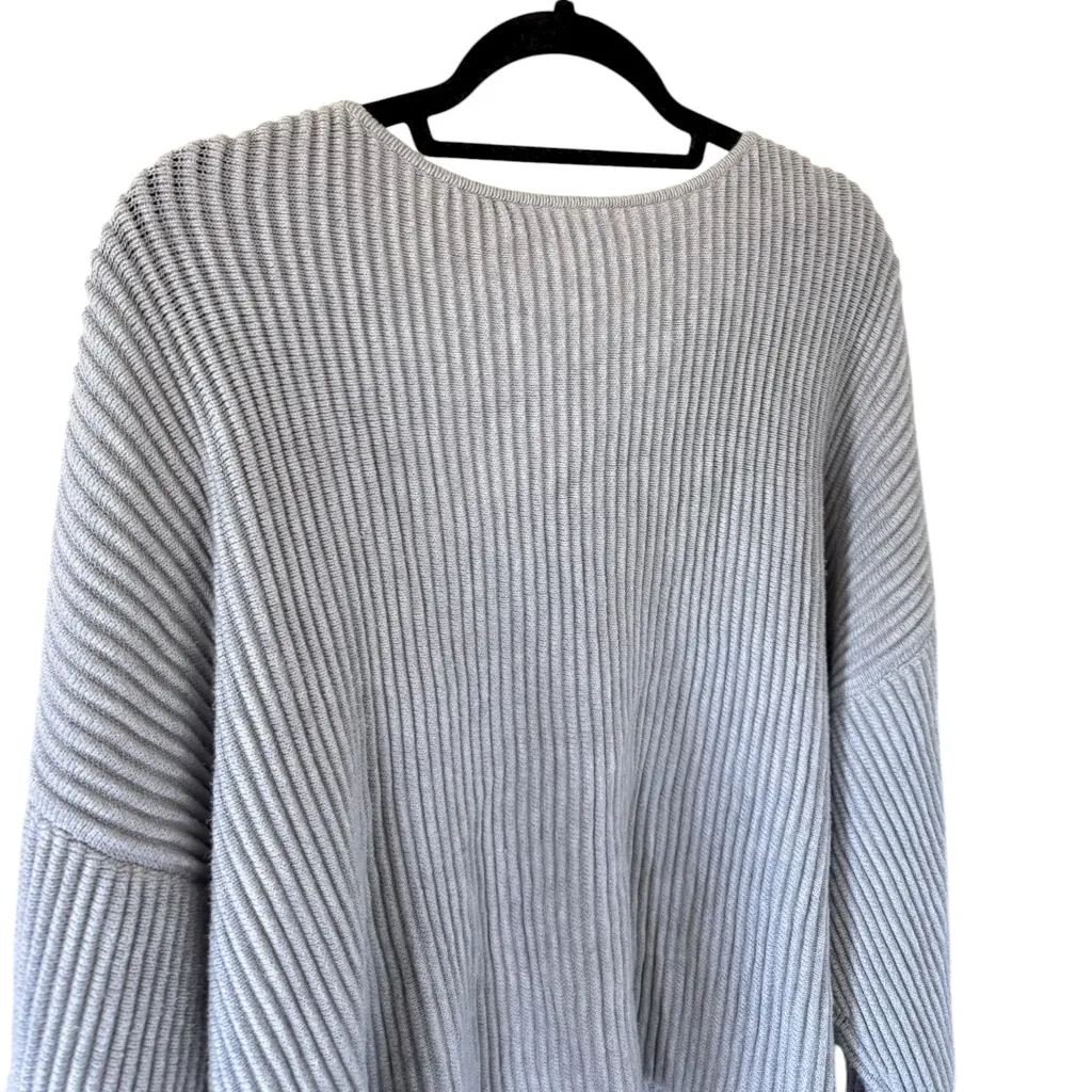 Lunya Cotton Silk Reversible Pullover in Mellow Grey Heather Gray Size L - Image 9