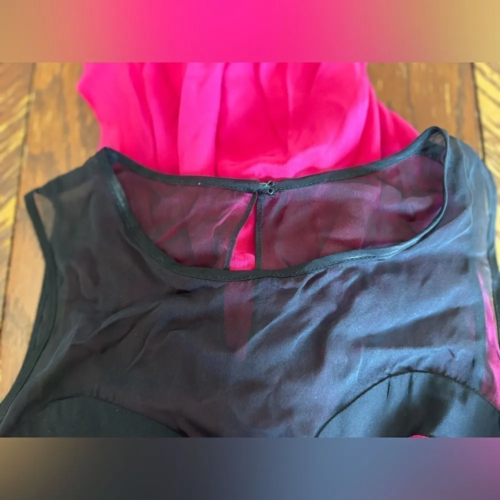 Parker pink and black dress - Image 3