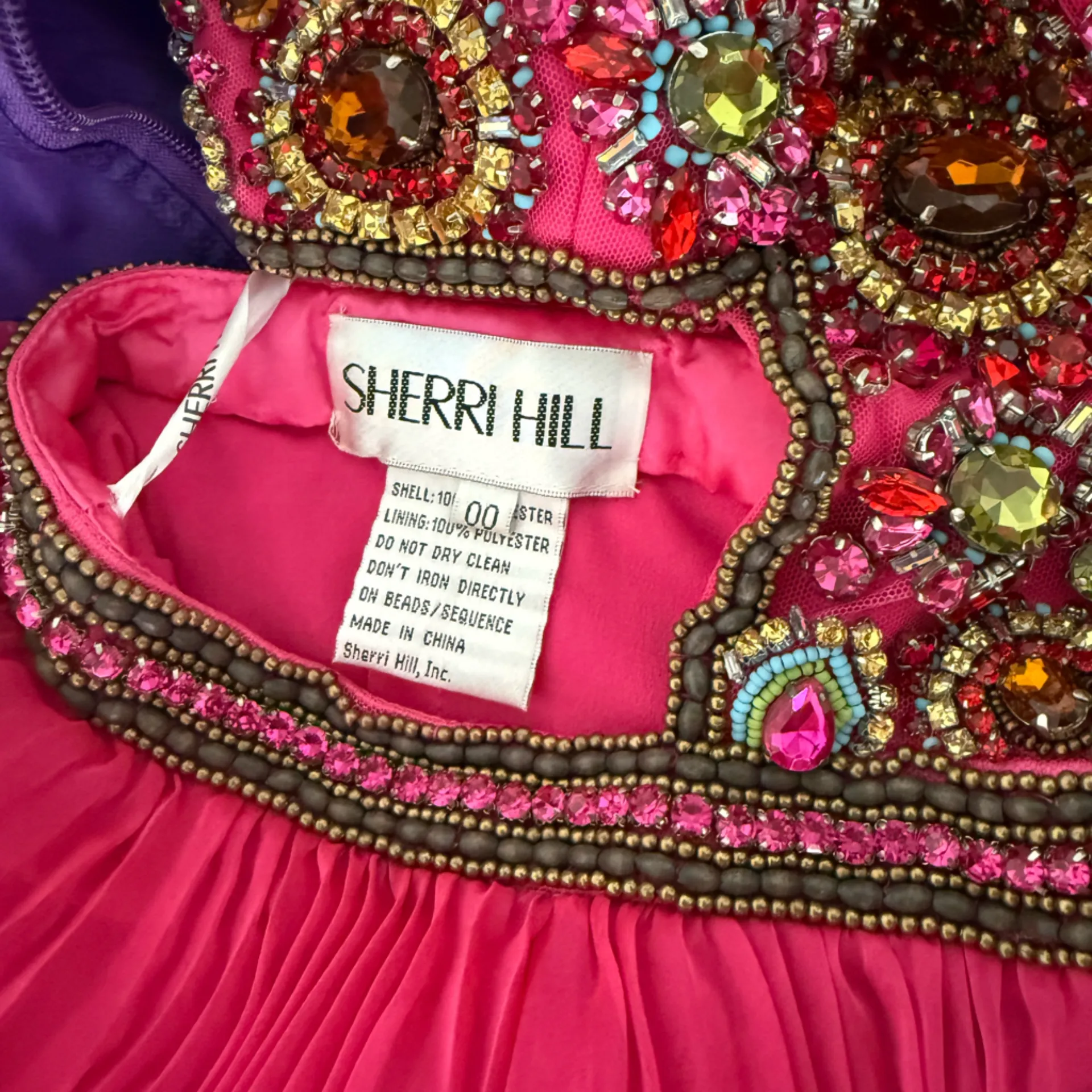 Sherri Hill Pink Embellished Prom Dress - Image 7