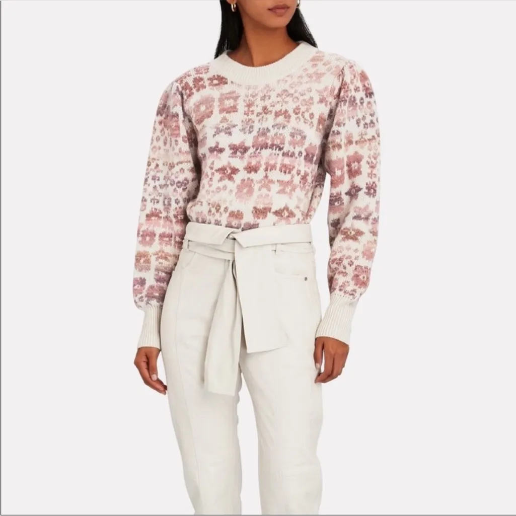 LoveShackFancy‎ | Heirloom Jacquard Kirsten Wool & Alpaca-Blend Pullover | S - Image 3