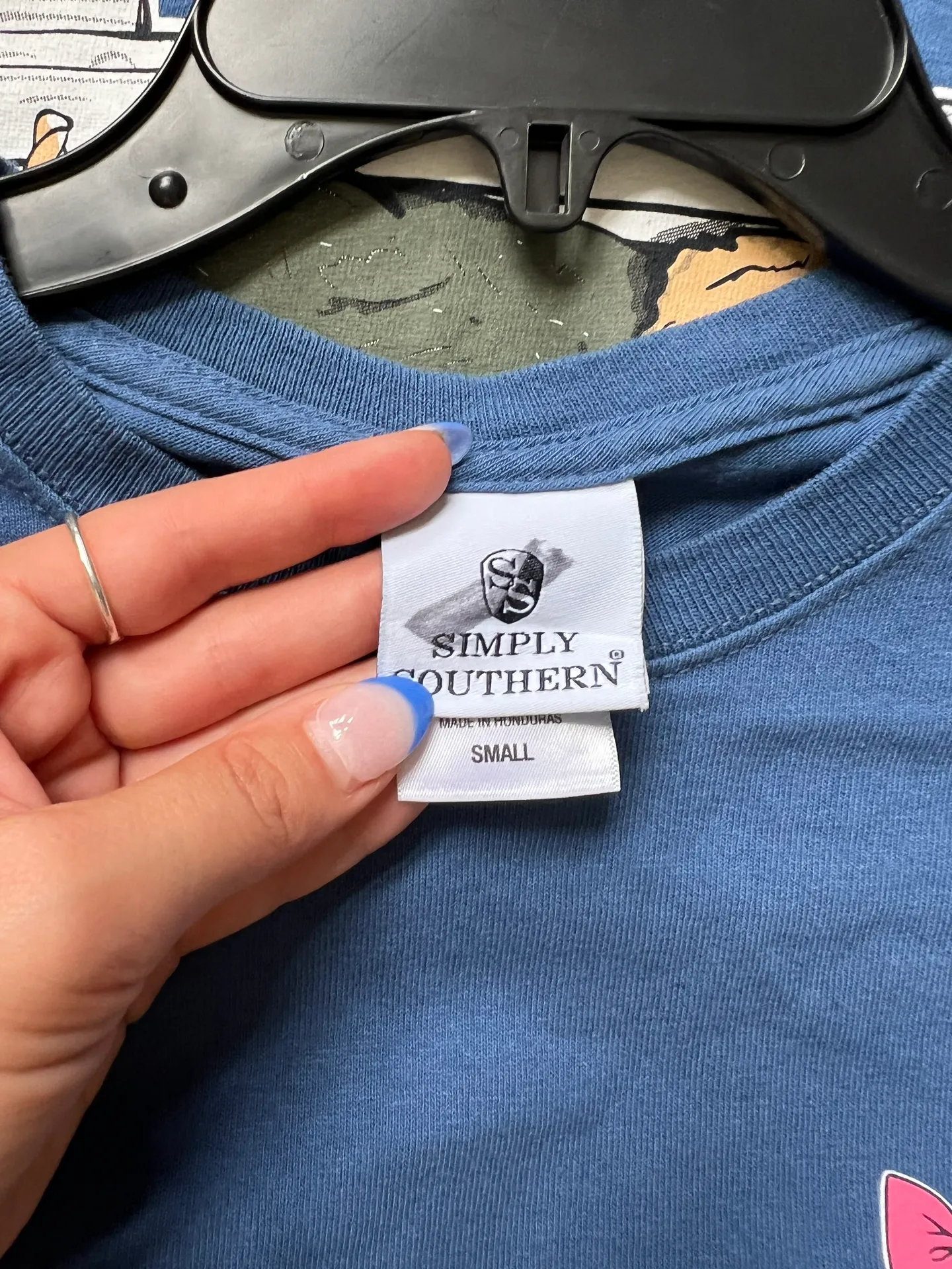 T-Shirt Navy Blue Small - Image 3