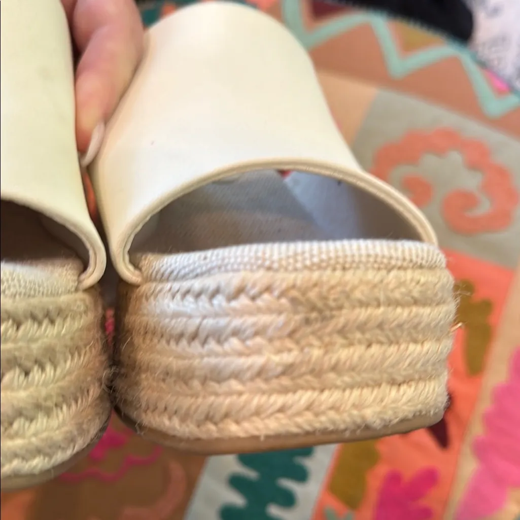 Altar'd State Cream Espadrille Platform Shoes size 9 - Image 6