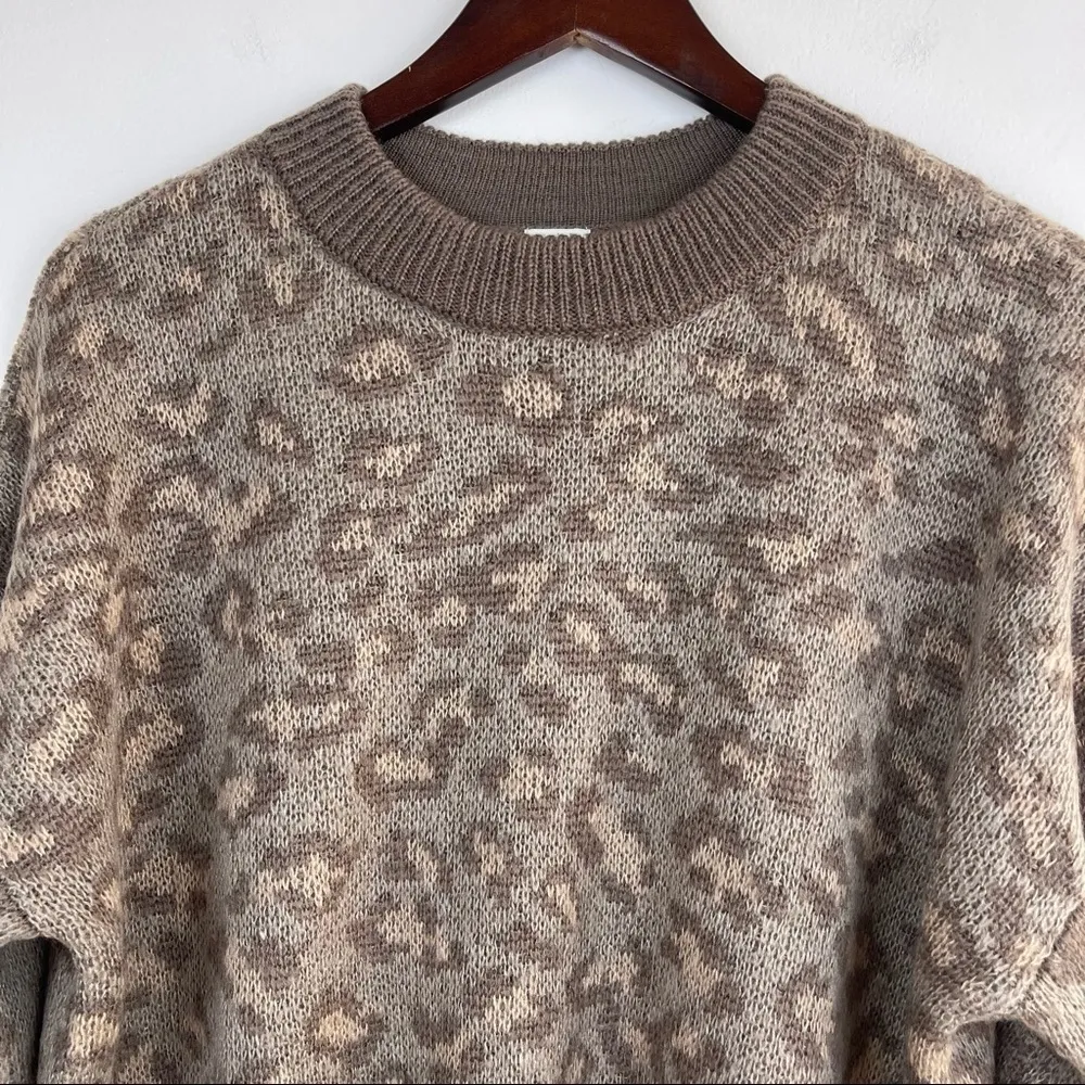 𝅺Aerie Animal Print Leopard Print Pullover Sweater Women’s Size S - Image 6