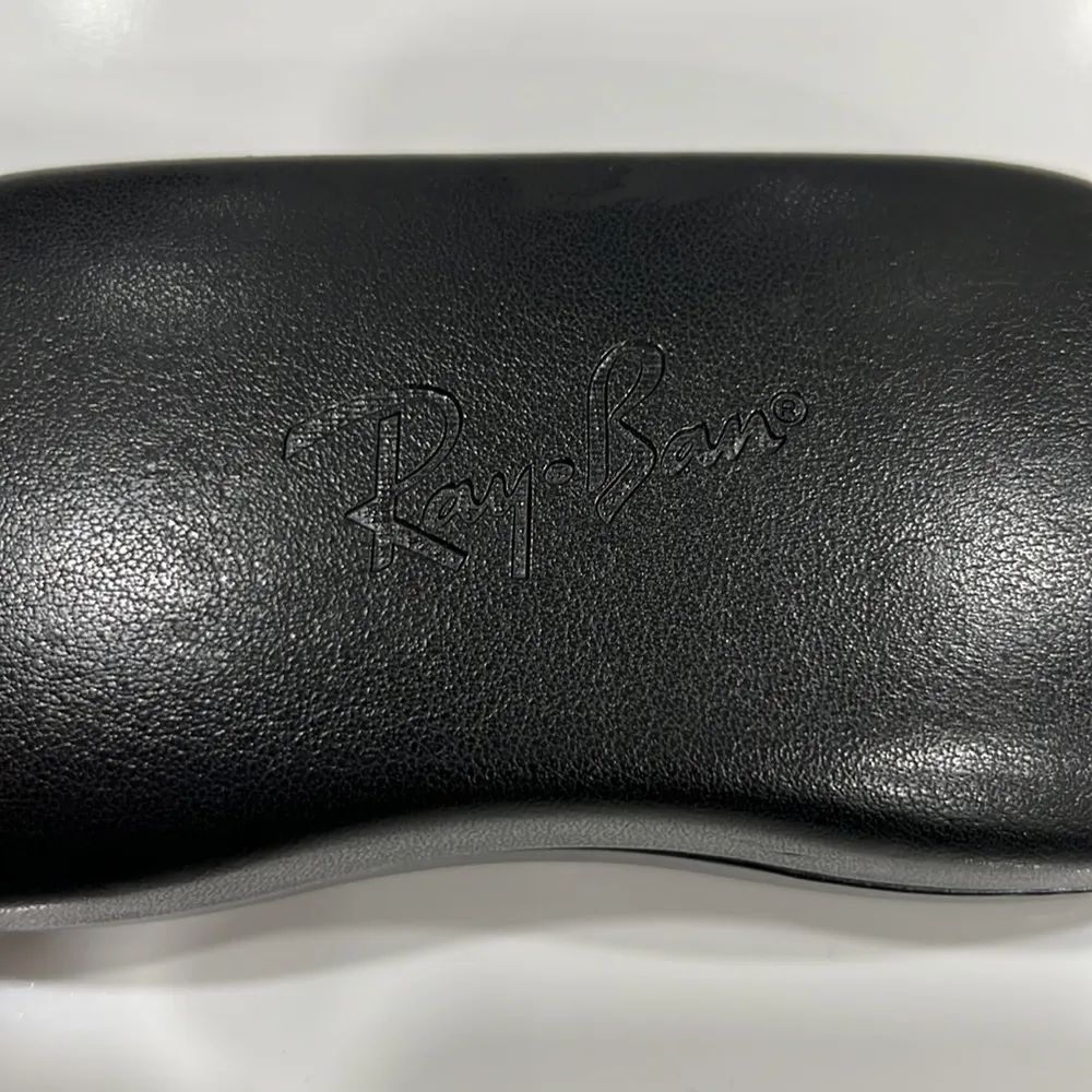 Ray-Ban Hardshell Sunglass Eyeglass Case Black on Black - Image 2