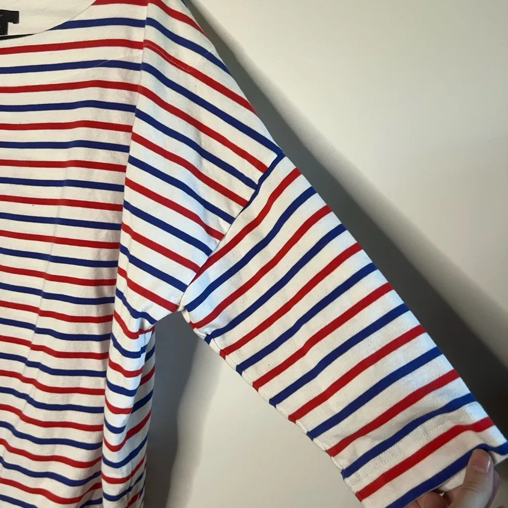 J. Crew Striped Oversized Tee - Image 4
