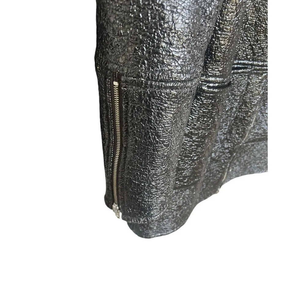 Marc Jacobs Full Zip Reversible Coat/ Dress / Black/ Tan Size 6 - Image 10