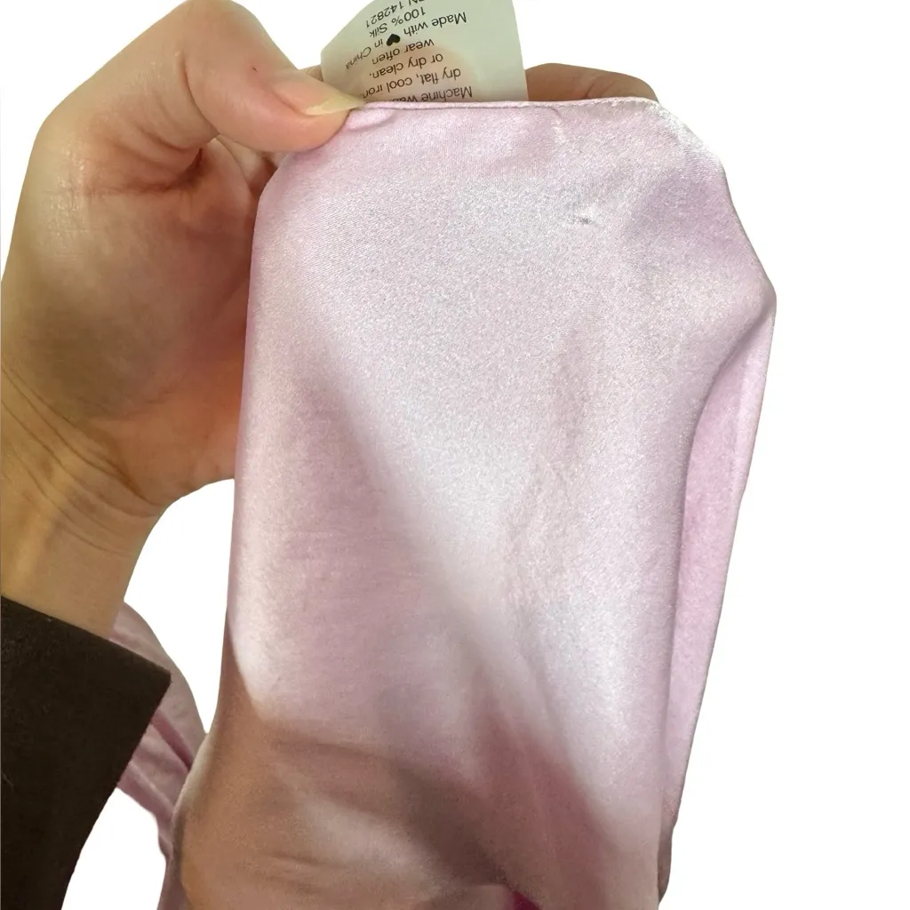 2 pc Set: Negative Underwear Eclipse Washable Silk Cami & Mini Short in Babe Pink - Image 11