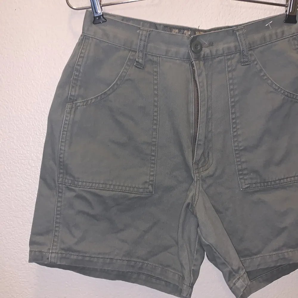 Ethyl premium denim chino twill mid khaki shorts Green Size undefined - Image 2