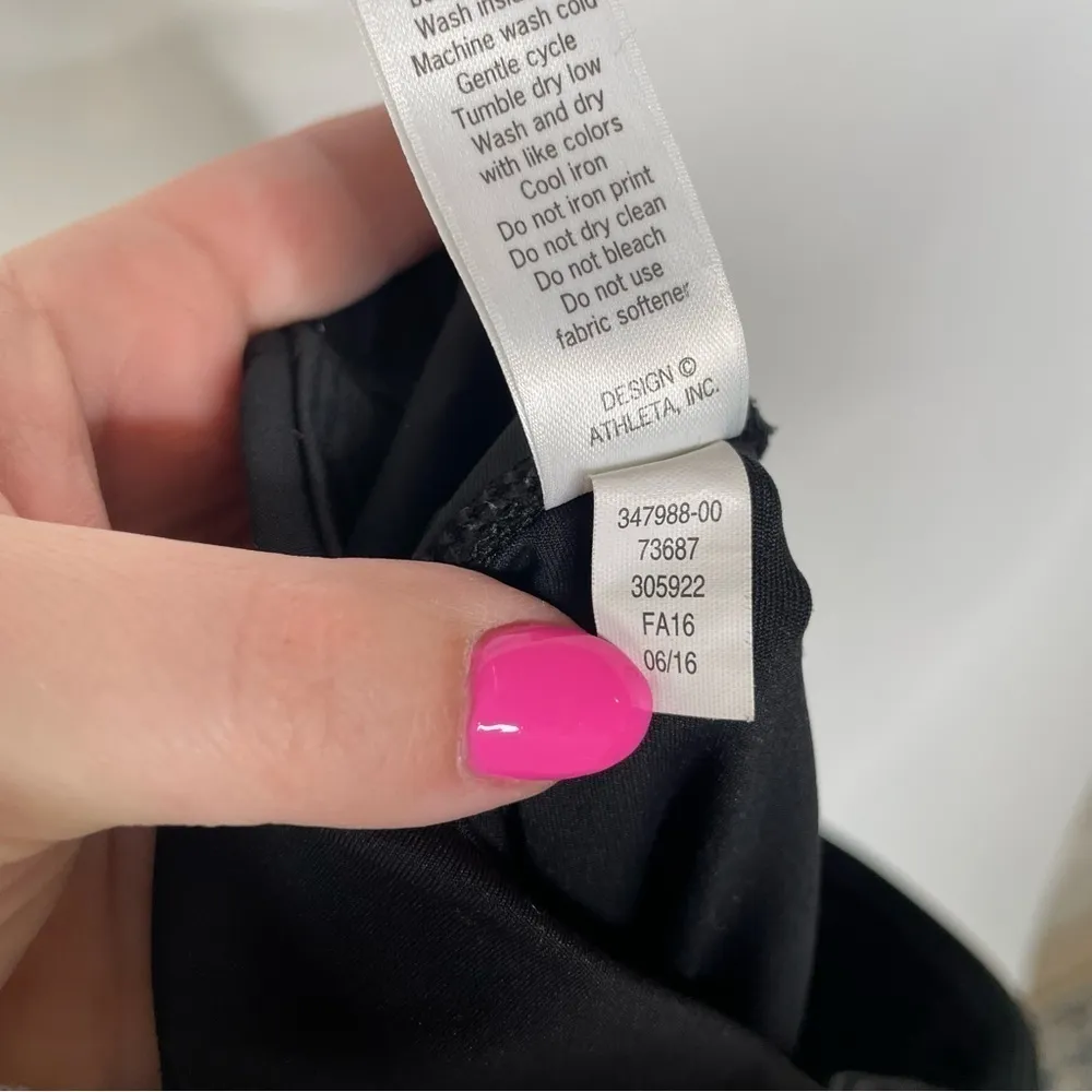 Athleta Full Length Silver Shine Stripe Solar Leggings Medium‎ - Image 8