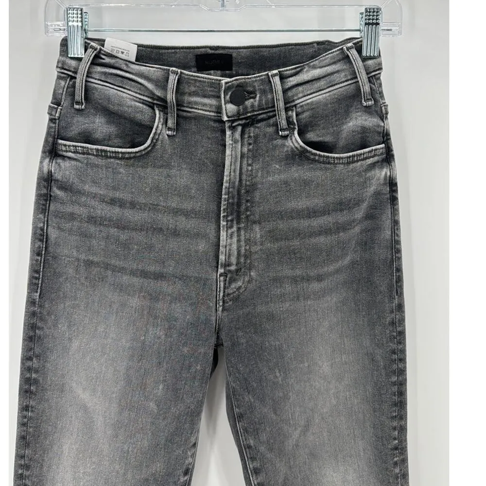 Mother The Hustler High Waist Ankle Bootcut Jeans Northern Lights Gray size 26 - Image 3