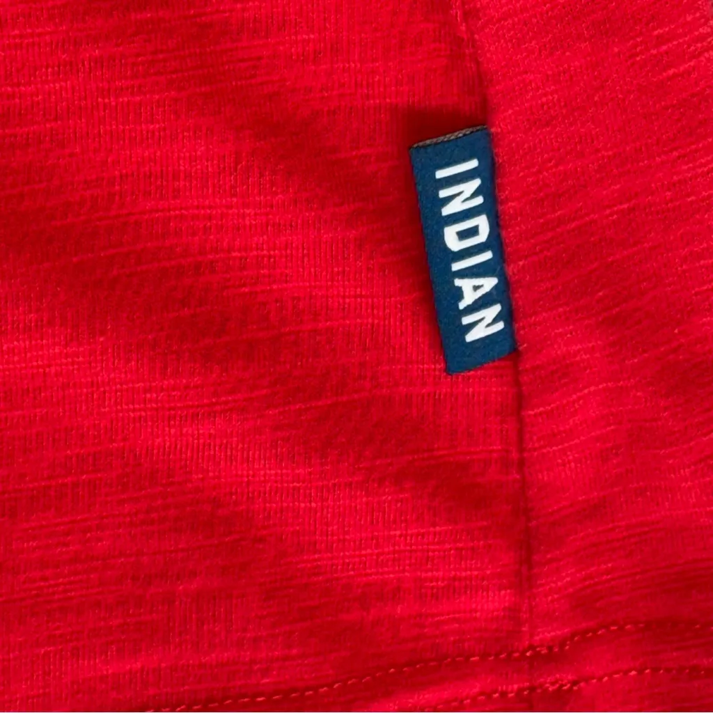 NEW Indian Motorcycle Red Women's Back Pleat relaxed fit Short‎ Sleeve Tee Large - Image 5