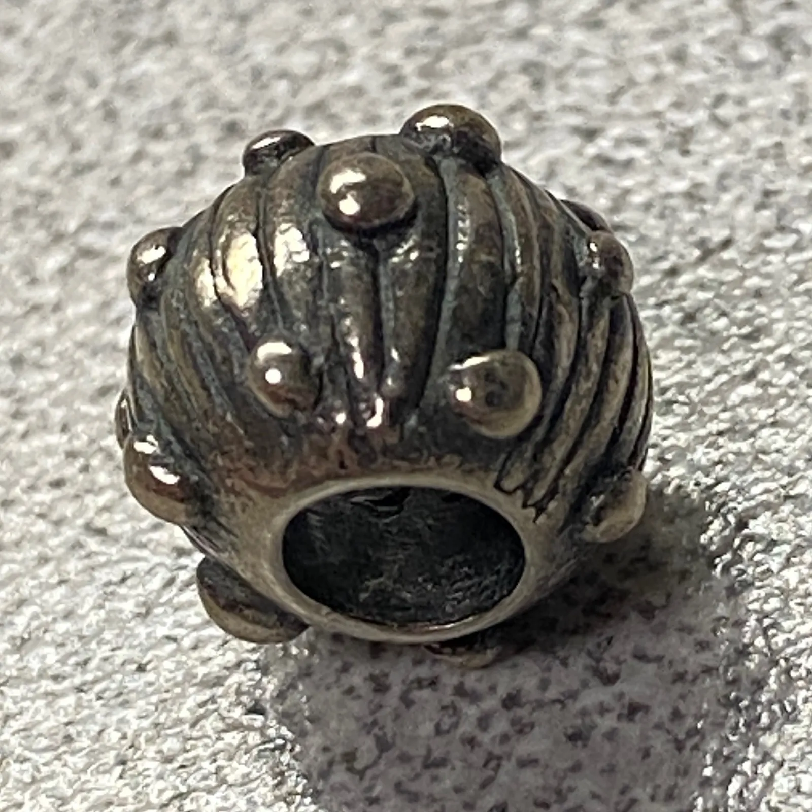 925 LAA Sterling Silver Trollbeads Sea Urchin Bead Ocean Life Retired Charm - Image 3