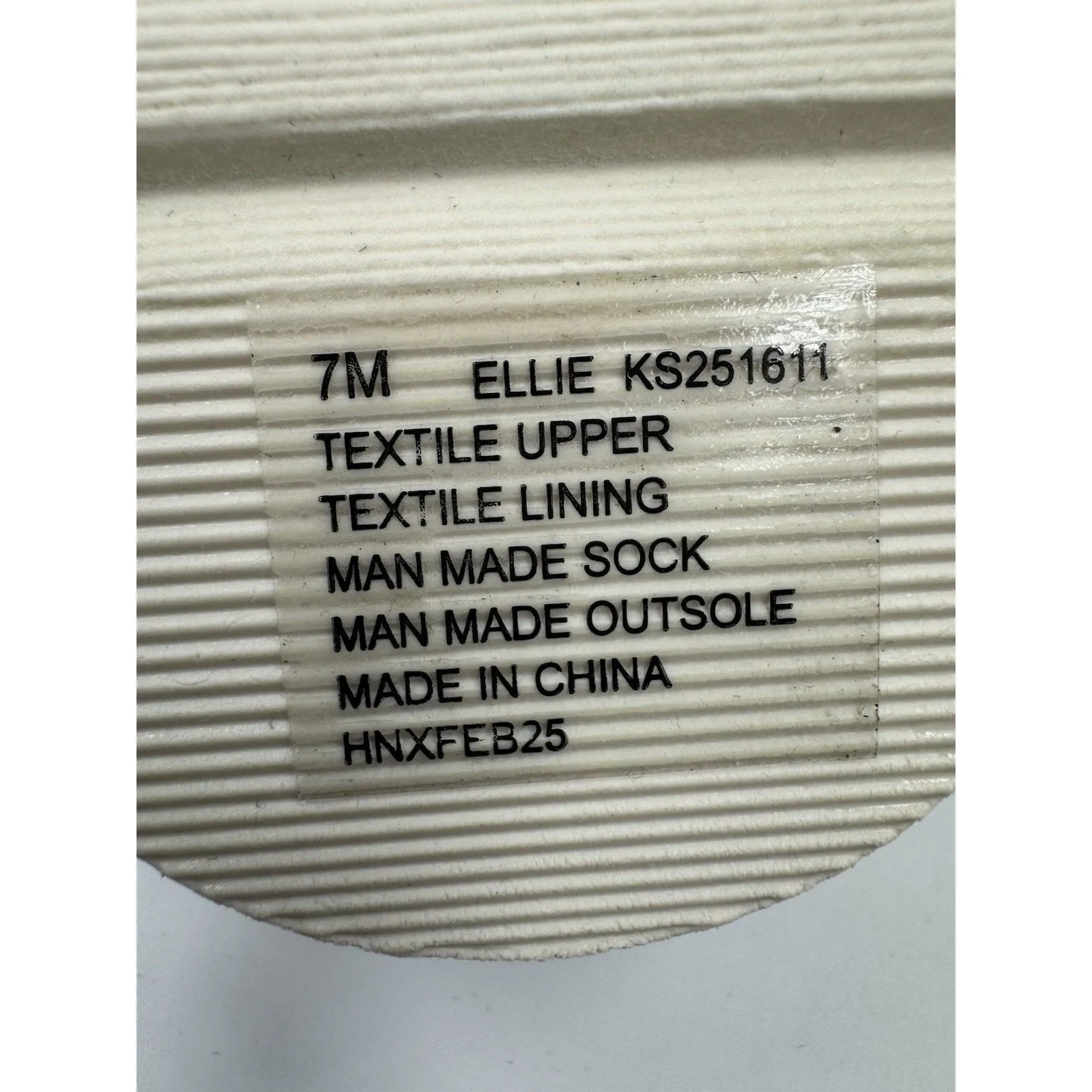 Kensie Ellie Women's Knit Slip On Small Platform Padded Sandals Beige Size 7 New - Image 13