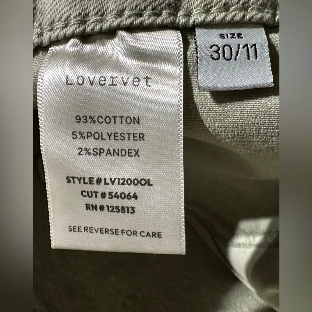 LOVERVET by VERVET HR Straight Cropped Jeans green size 11/30 - Image 5