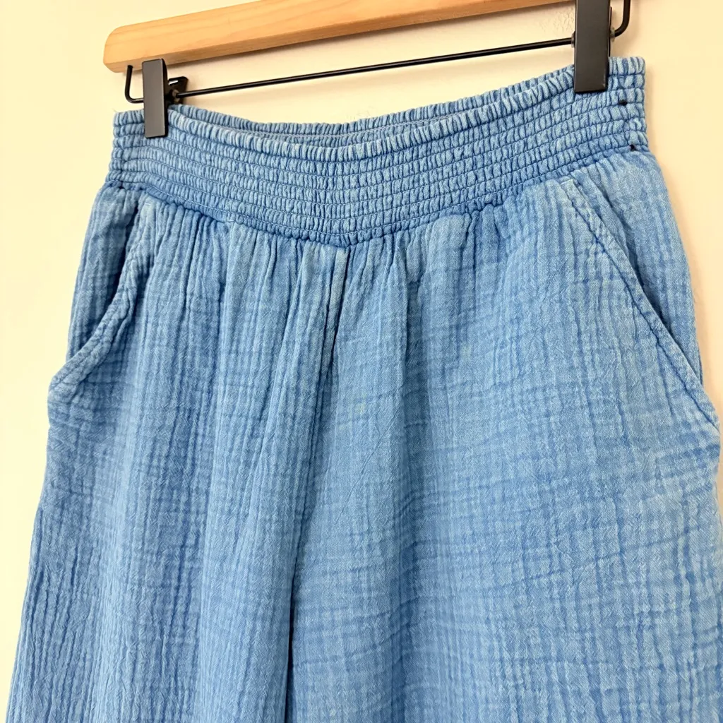 Aerie Gauzy High Waisted Pool Party Pant Slit Side Wide Leg Size M - Image 7