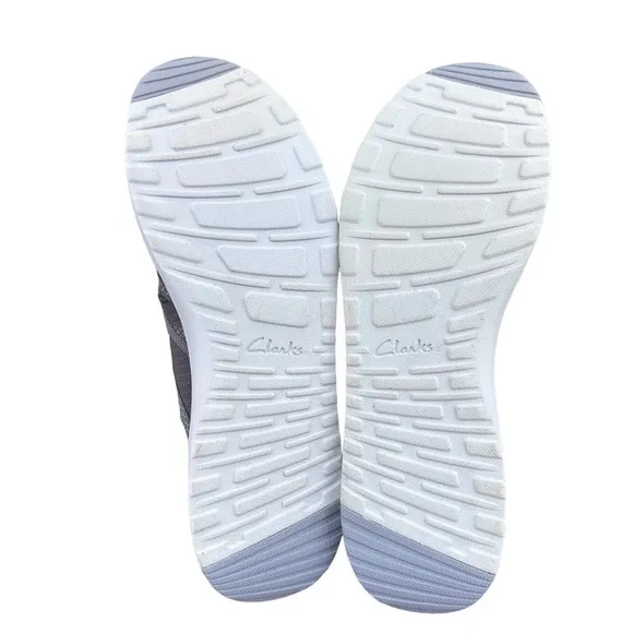Clarks ‎ Women's Darleigh Myra Sneaker, Grey Mesh Textile, 12 Medium US - Image 5