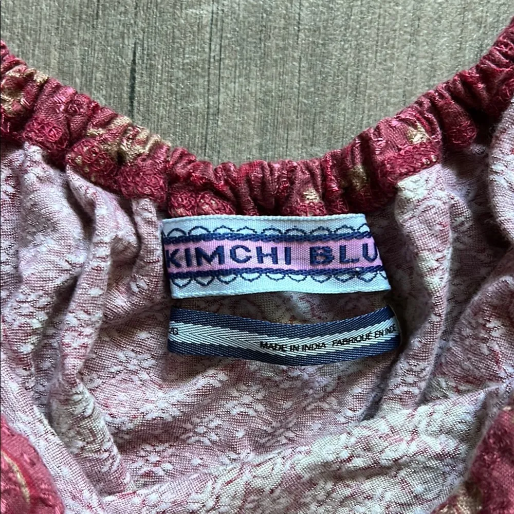 Kimchi Blue Pink Puff Sleeve Ruched Blouse - Image 3
