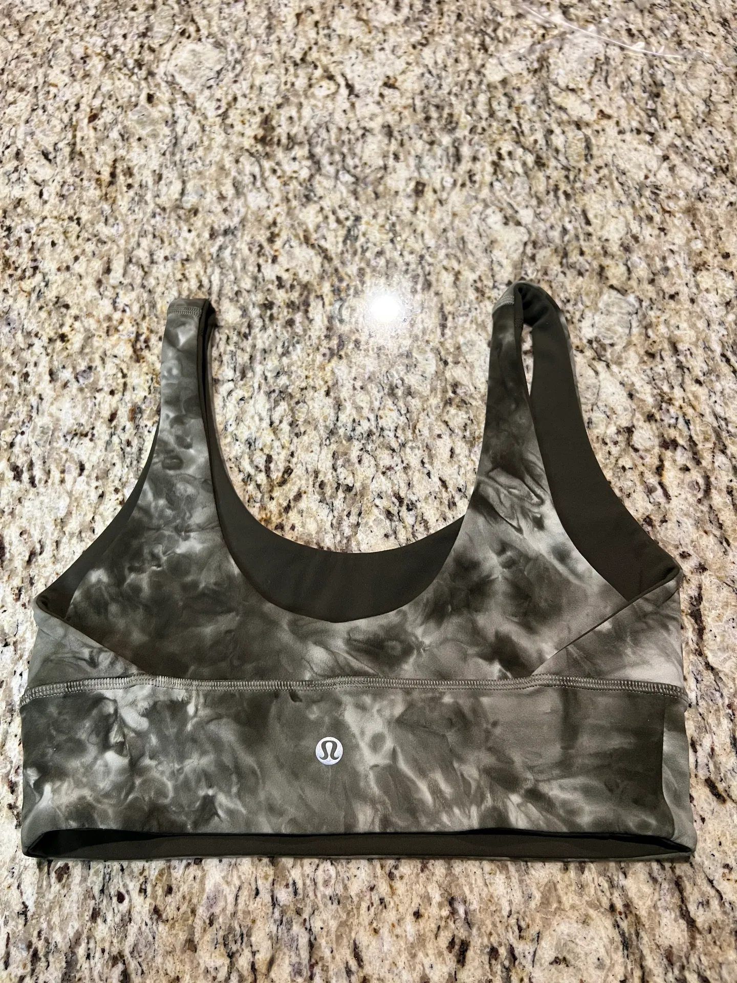 Lululemon Align Reversible Bra - Diamond Dye Light Sage Medium Olive / Dark Olive - Image 6