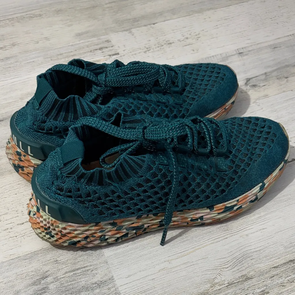 NOBULL Teal Wild  Knit Runner Women's Sneakers Size 6.5 - Image 4
