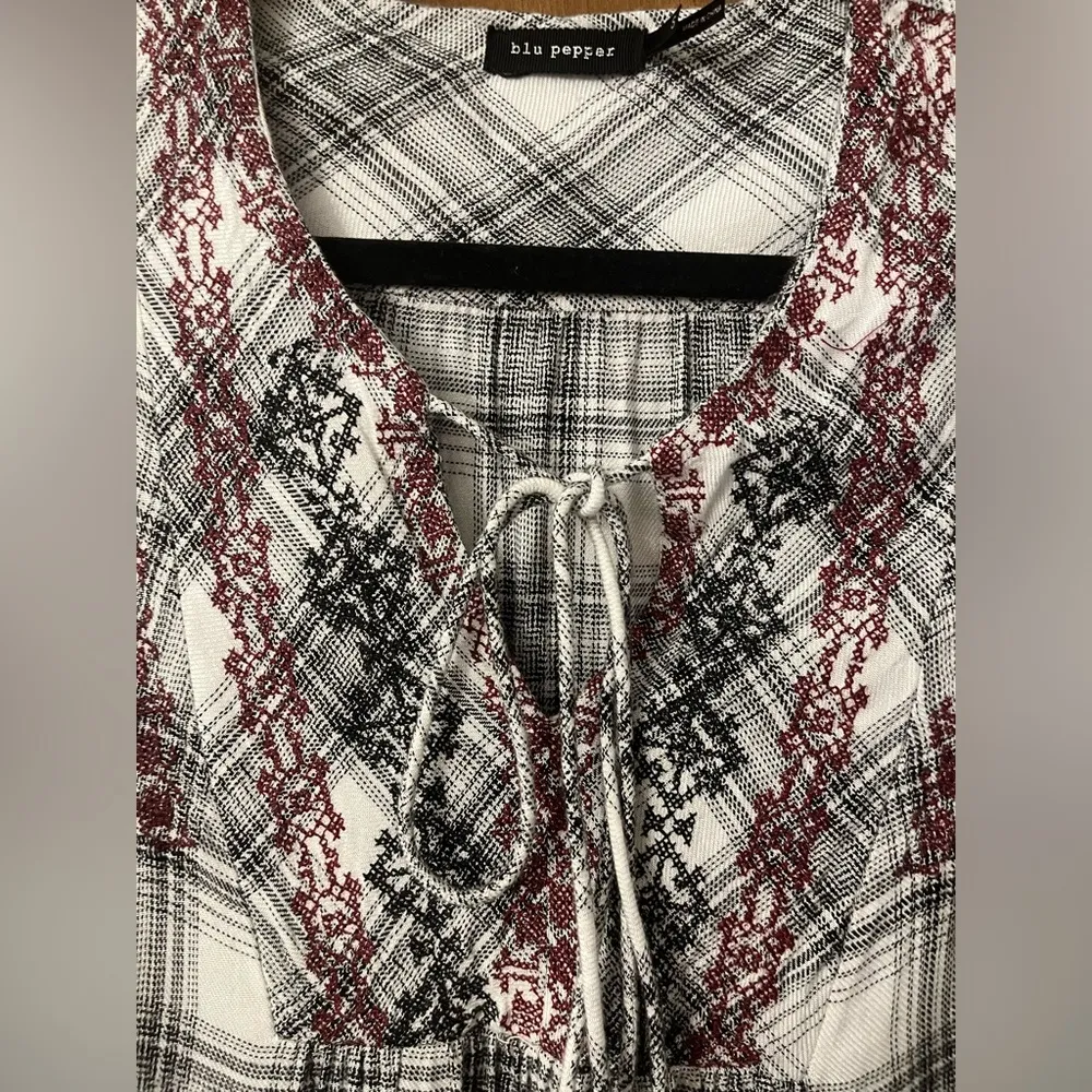 Blu pepper plaid dress - Image 3