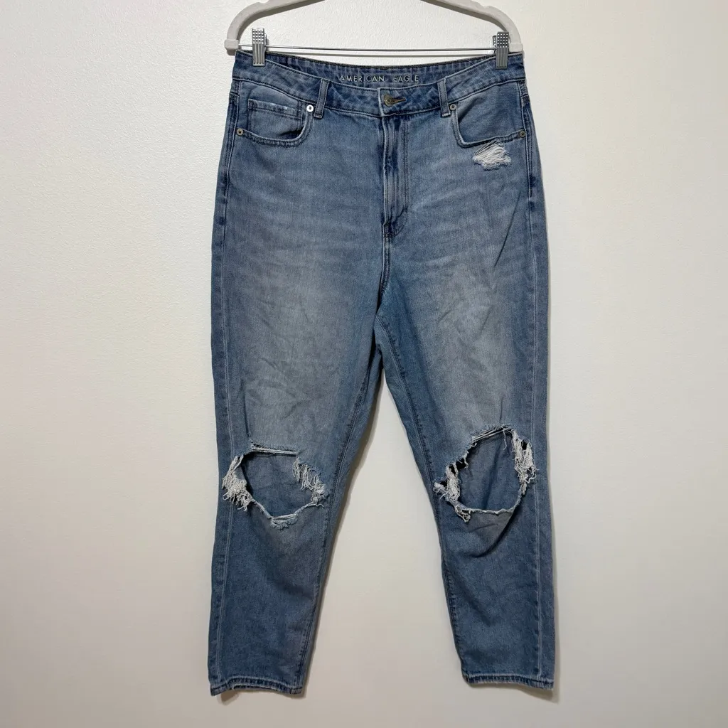 American Eagle Mom Jean Size 14 Blue - Image 3