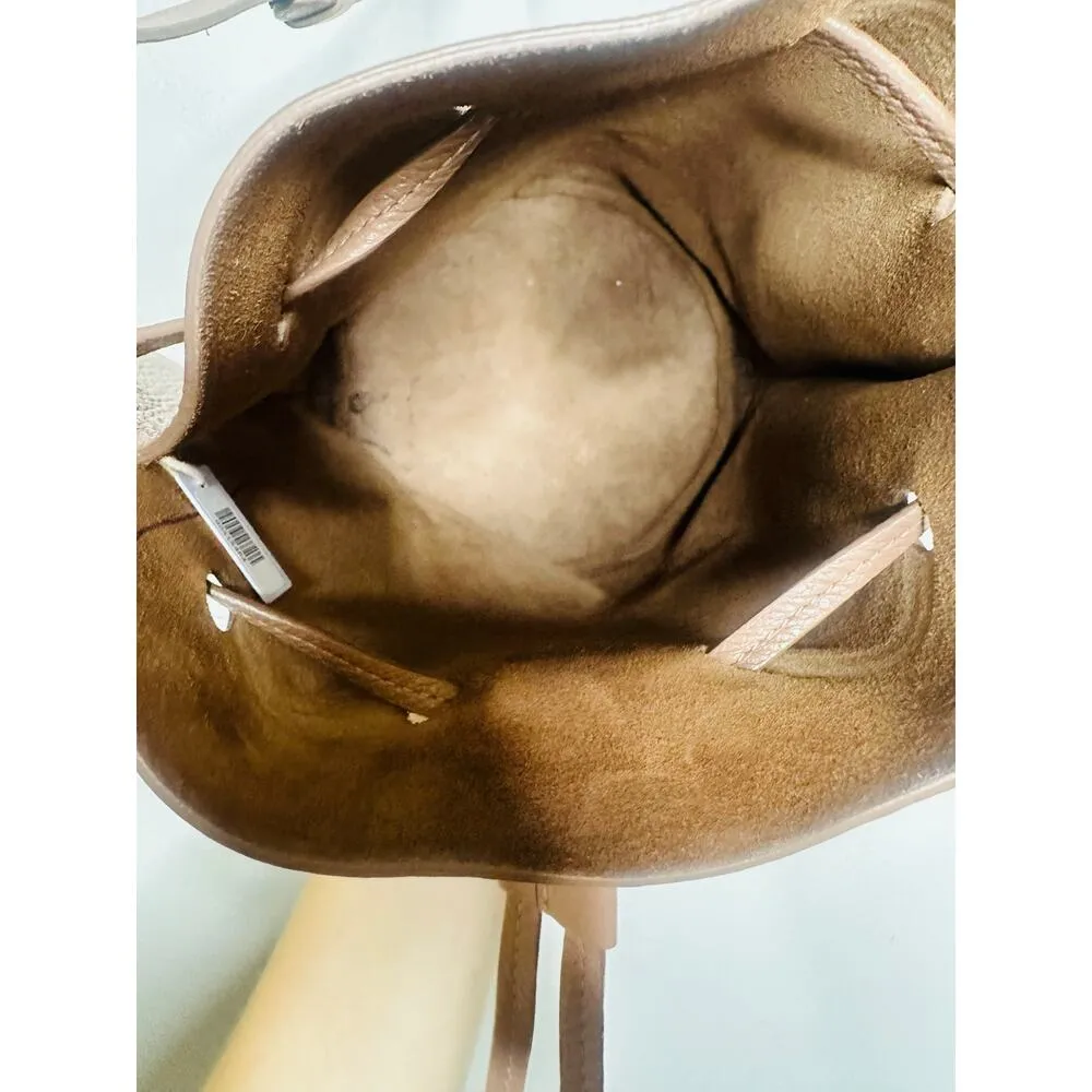 MANSUR GAVRIEL Hazelnut Brown Tan Cowhide Leather Soft Mini Bucket Bag - Image 11