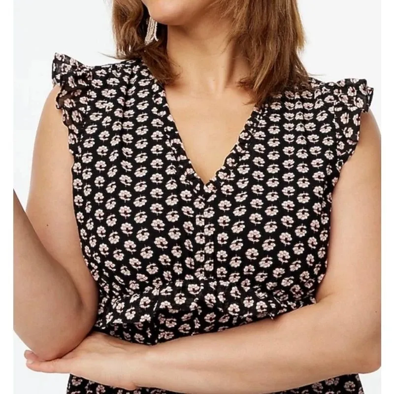 J Crew Factory Ruffle‎ V - Image 2