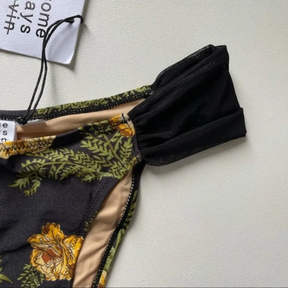 NEW REVOLVE x Some Days Lovin' River Run Floral Bikini Bottoms XS - Image 61