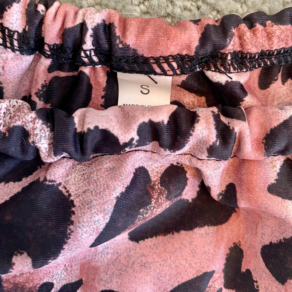 Leopard Triangle Top With Tie Side Bikini Set - Brand new, never worn! 🤎🖤 - Image 4