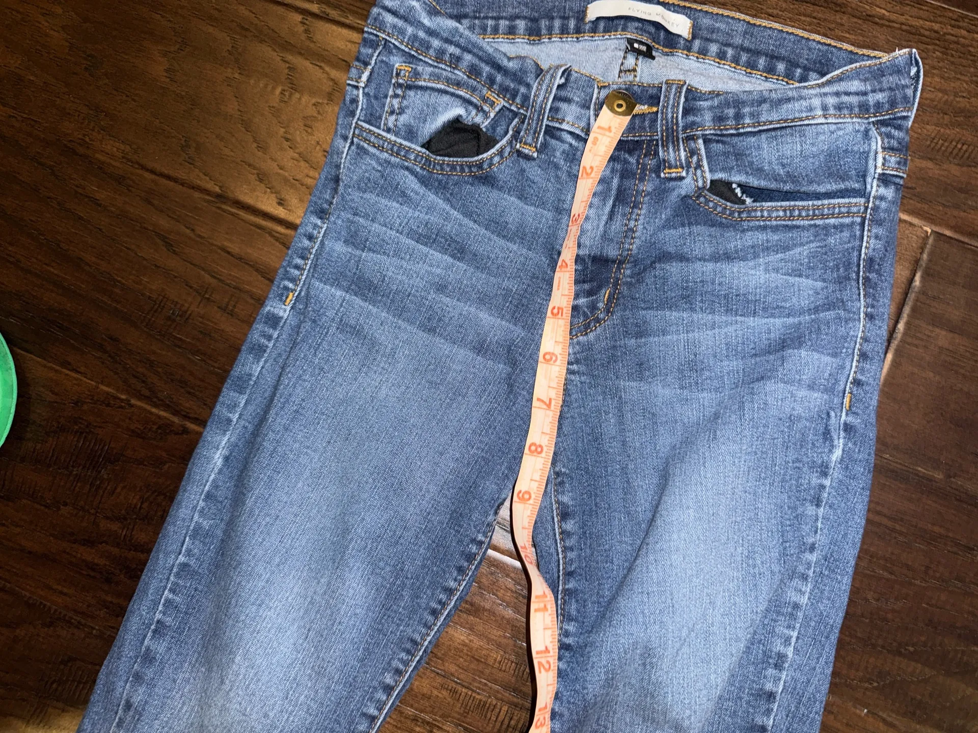 Flying Monkey Blue Women's Slim Jeans Size 26 - Image 6