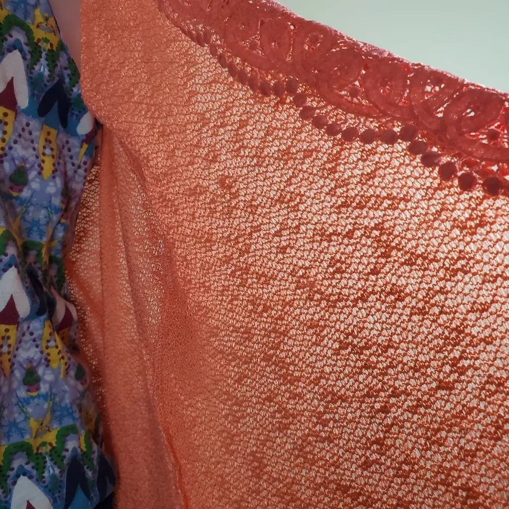 Self Esteem Pink Open Front Cardigan Size Small - Image 3