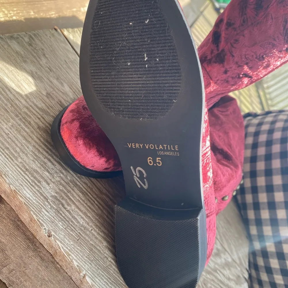 Very Volatile Pink Knee High Boots - Image 8