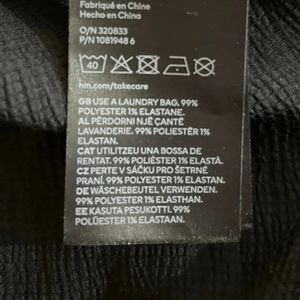 H&M Black Twist Front Plunge V-Neck Long Sleeve Cutout Midi Maxi A-line Dress S - Image 5