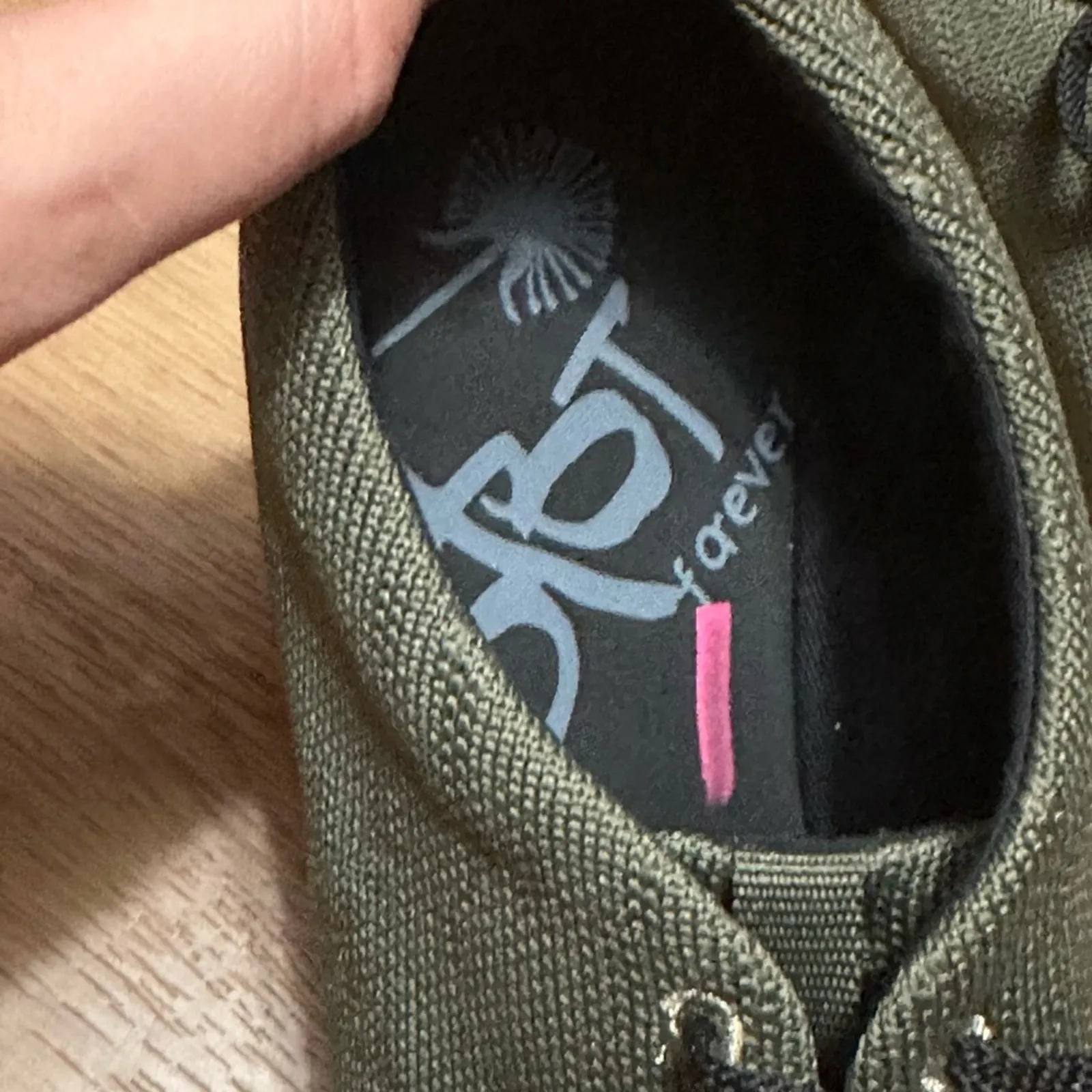 NEW Wilna OTBT Green Lace Up Vegan Knit Oxford Dress Shoes/Sneakers Wedge Heel 8 - Image 5