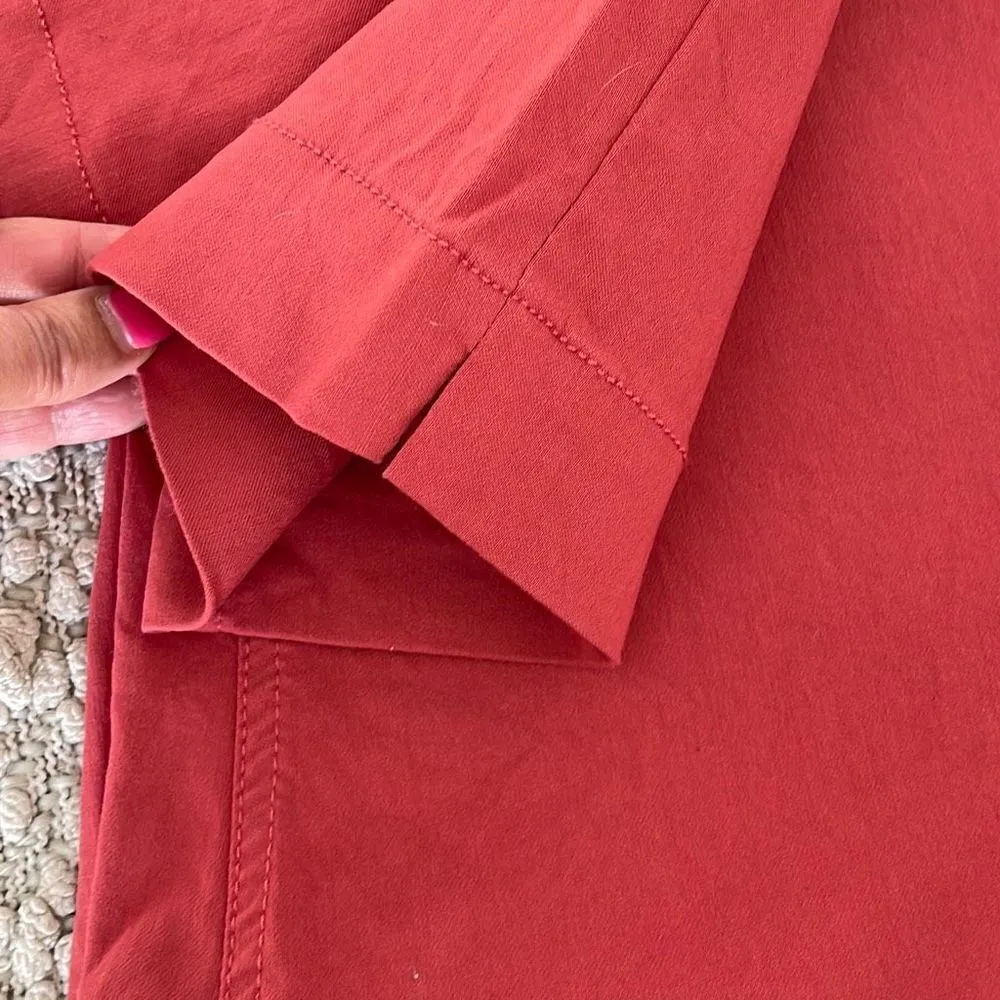 Coldwater Creek Women's Pull On Pants Straight Elastic Waistband Red Size 10 - Image 4