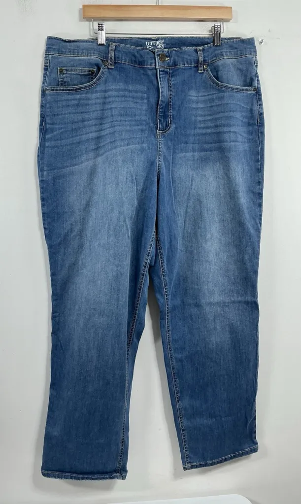 Womans Excellent Condition Terra & Sky Blue Jeans 20 W Straight 0084/W-2 - Image 1