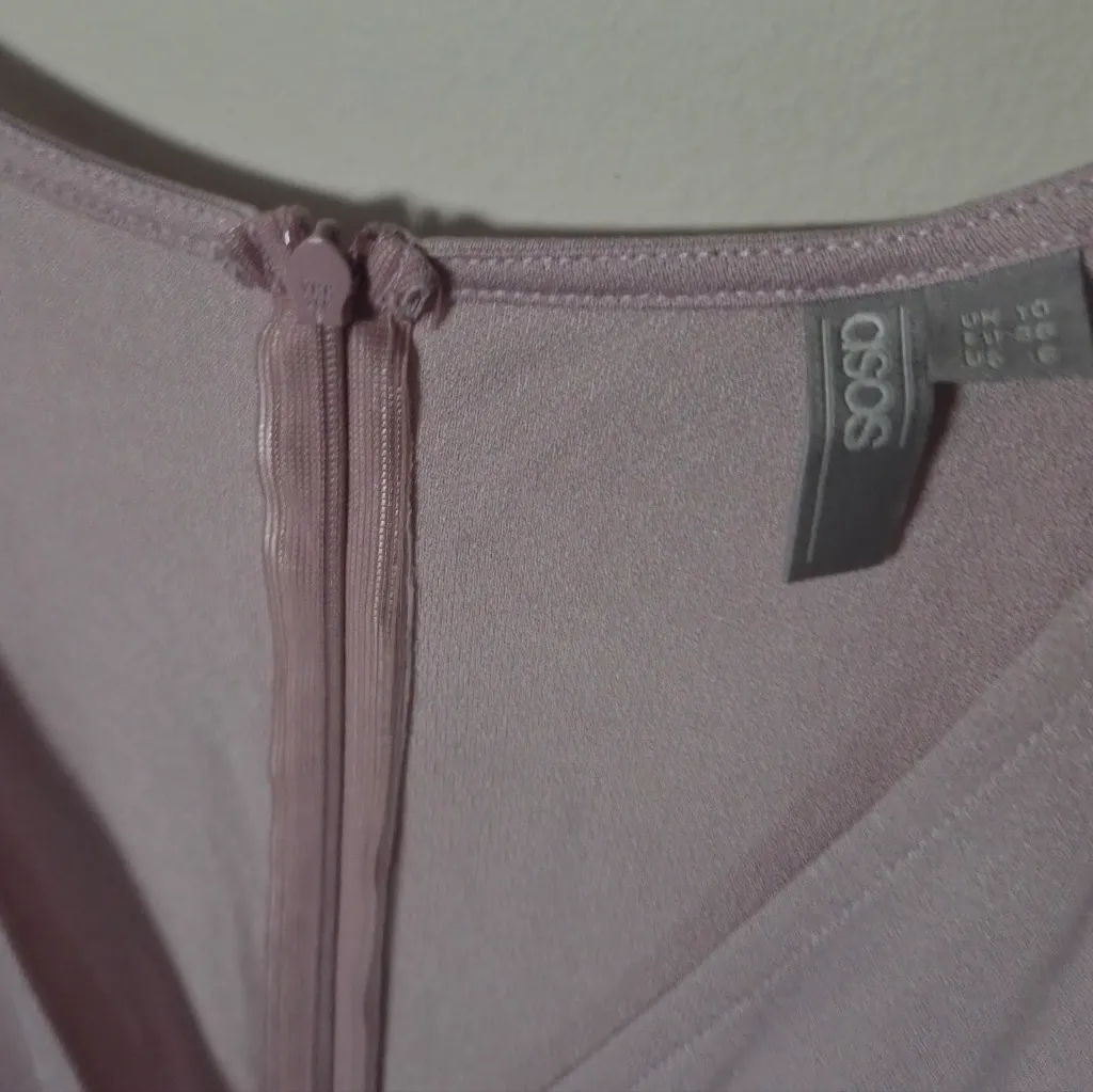 ASOS Blush Pink Wrap Dress Size 6 - Image 2